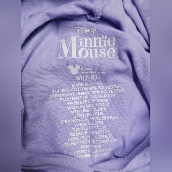 Disney Minnie Mouse Halloween Hooded Tutu Dress / Size M 7-8 - Picture 11 of 11